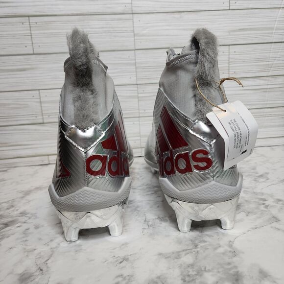 Adidas Nasty Fly NC State Wolfpack Player Issue Football Cleats Men's 13 HQ6405 - Picture 6 of 12